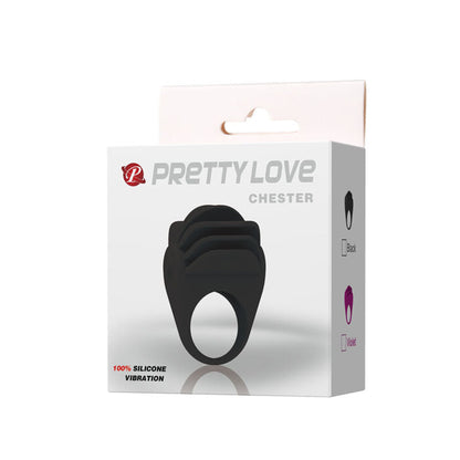 Anello vibrante Pretty Love Chester nero