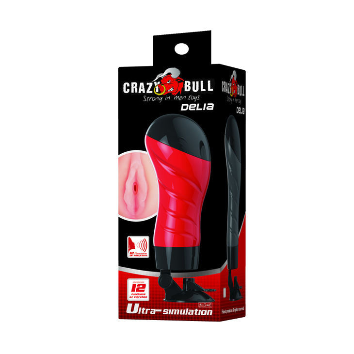 Masturbateur Homme Delia Rouge/Noir