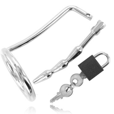 Anello per il pene in metallo uretrale