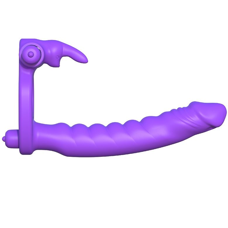 Fantasy C-Ringz Silicone Double Penetrator Rabbit