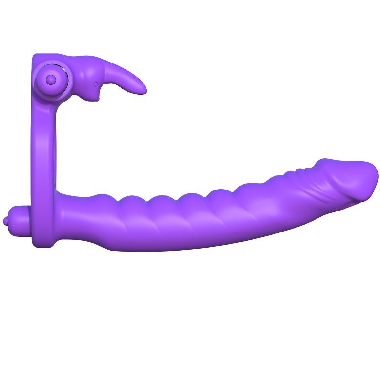 Fantasy C-Ringz Silicone Double Penetrator Rabbit