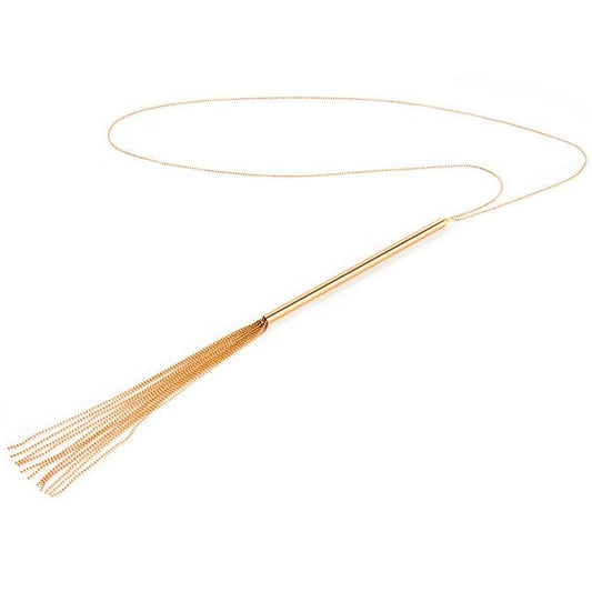 Collana con frusta a catena metallica magnifique