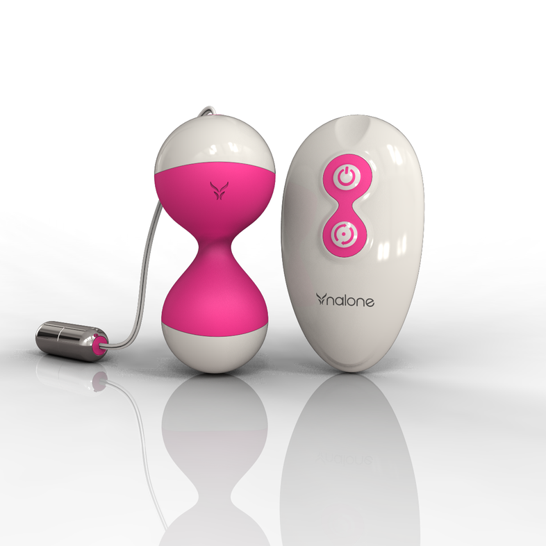 Ovetto vibrante - Nalone Miu miu con telecomando rosa e bianco