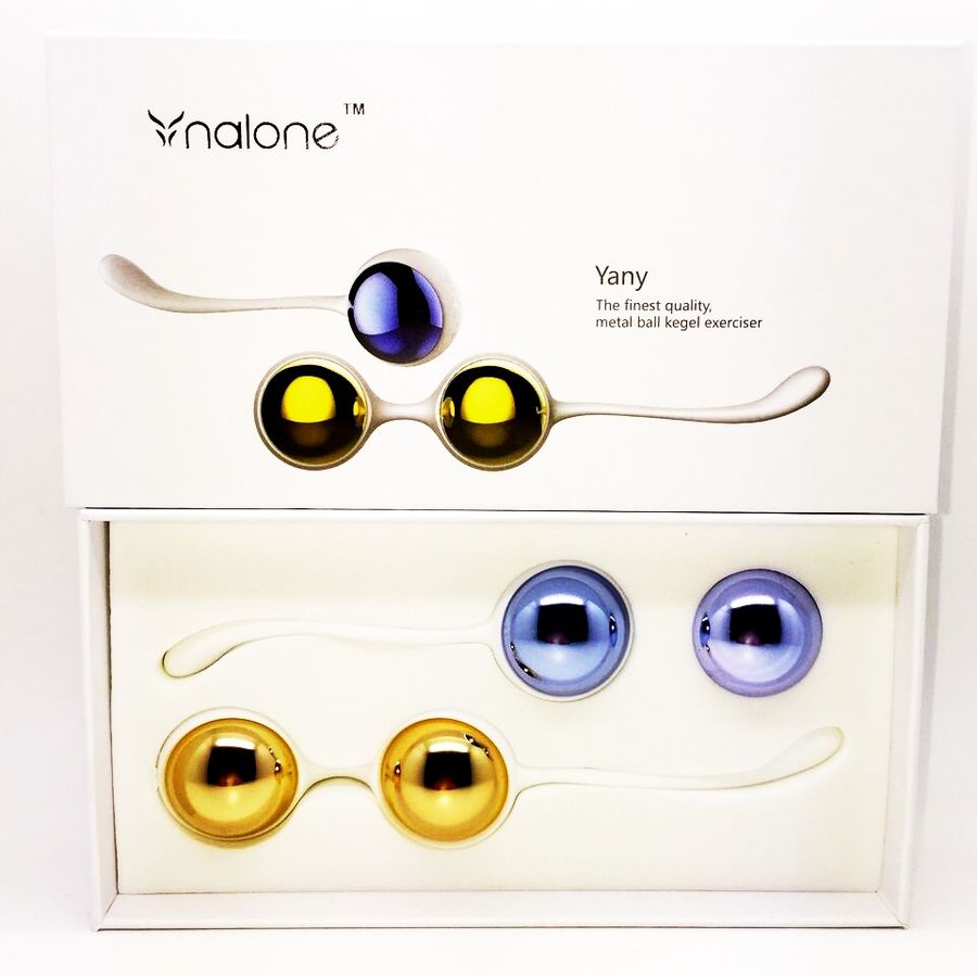 Palline vaginali Nalone yany dorato/blu