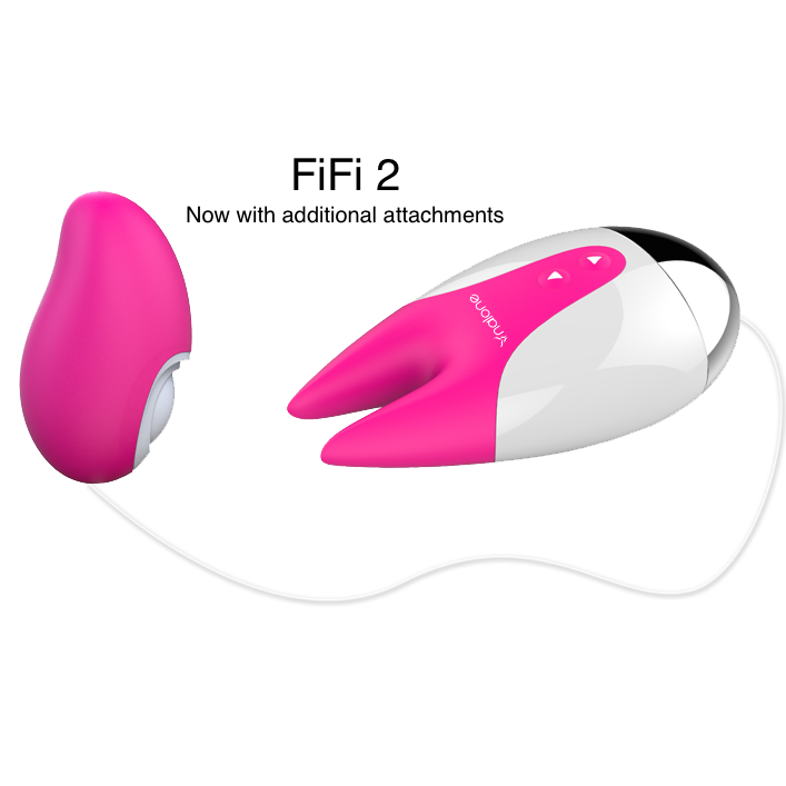 Vibromasseur clitoridien - Nalone Fifi 2 avec accessoire rose et blanc