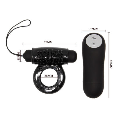 Baile anillo control remoto negro 20v