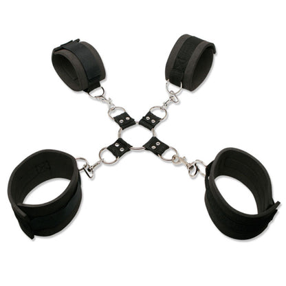 Manette e polsiere Fetish fantasy serie Extreme hogtie kit nero