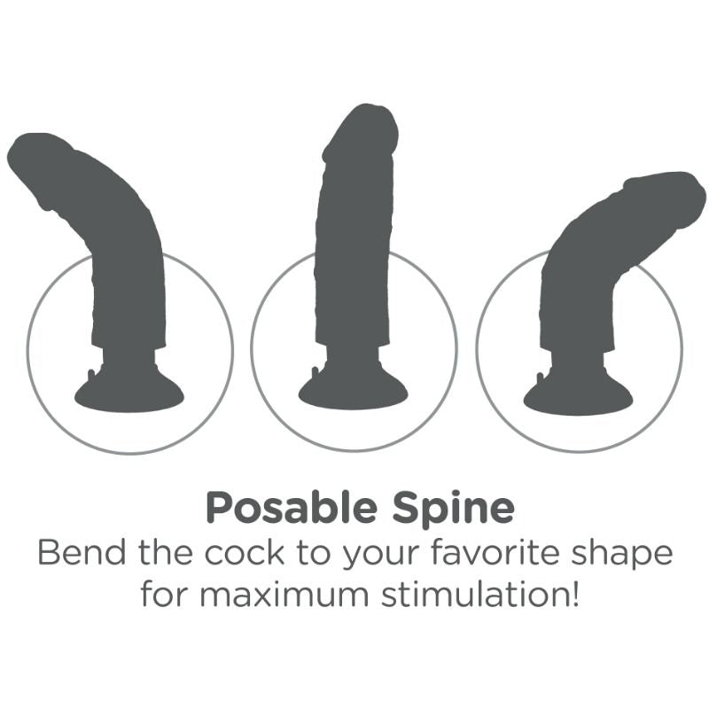 King cock - 6 "- 15,24 cm vibrante carne di cazzo