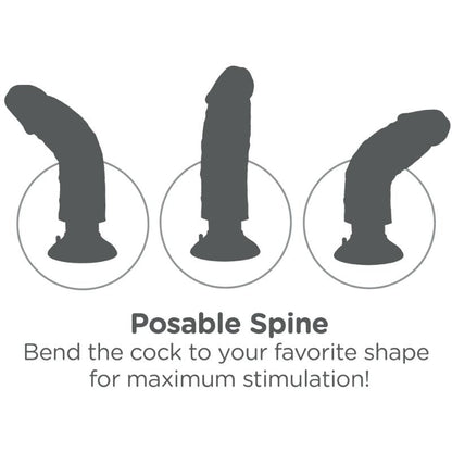 King cock - 6 "- 15,24 cm vibrante carne di cazzo