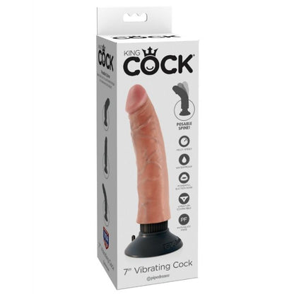 King cock dildo vibrante 17,78 cm