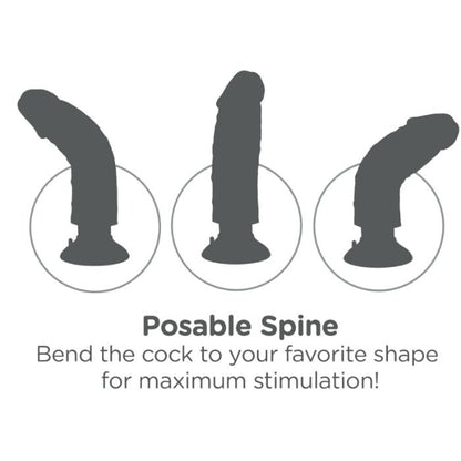 King cock dildo vibrante 17,78 cm