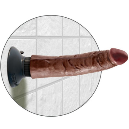 Dildo King Cock 8 Vibrating Cock lunghezza 20,32 cm Marrone