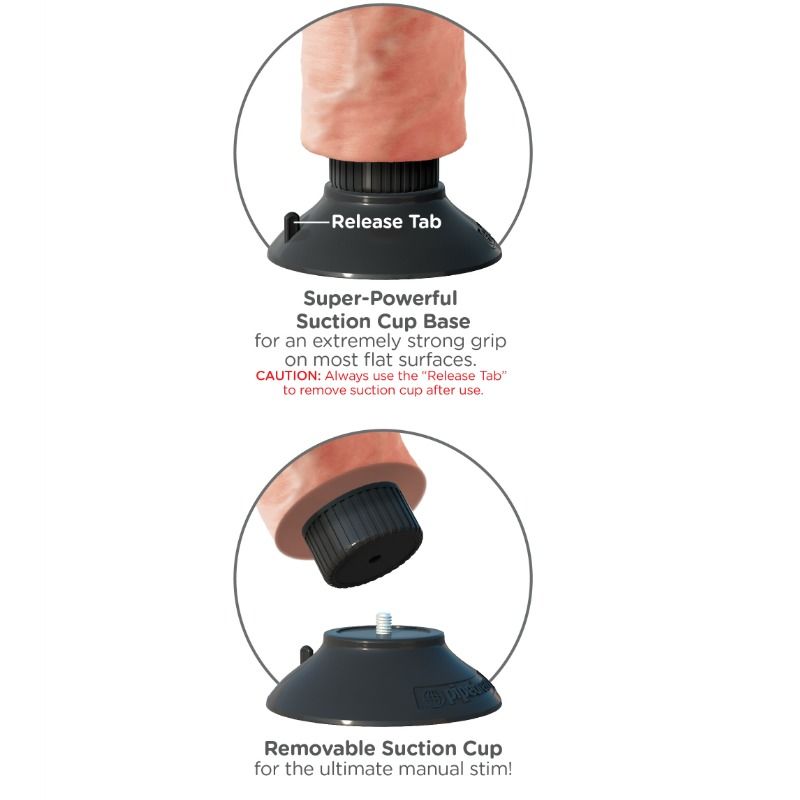 King cock king cock vibratore dildo 23 cm naturale