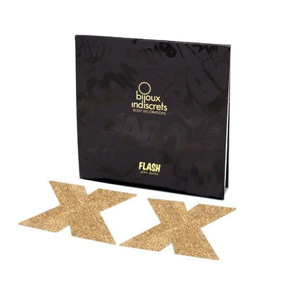 Bijoux pezoneras flash cruz gold