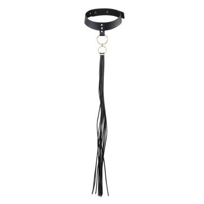 Maze - girocollo con nappine nero