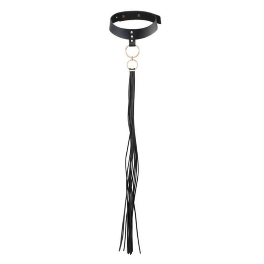 Maze - girocollo con nappine nero