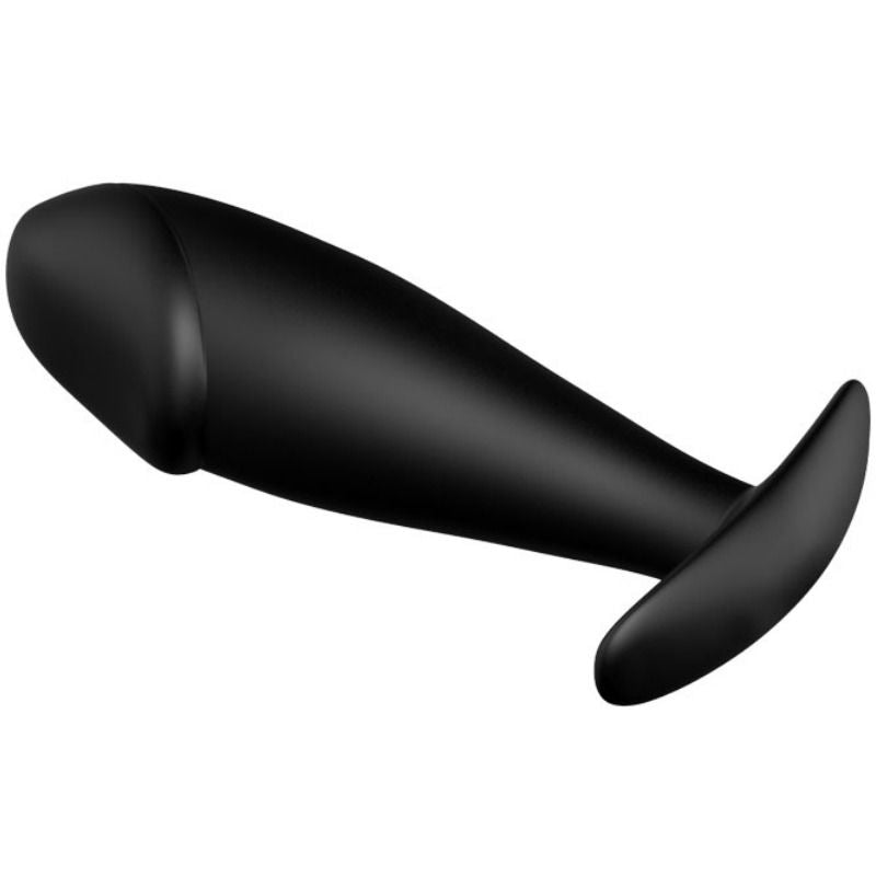 Pretty love plug anal silicona forma pene - negro