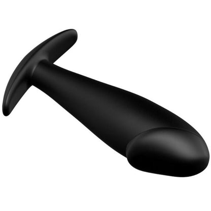 Pretty love plug anal silicona forma pene - negro