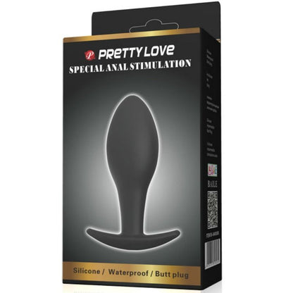 Pretty love  plug anal silicona  ancla 8.5 cm negro