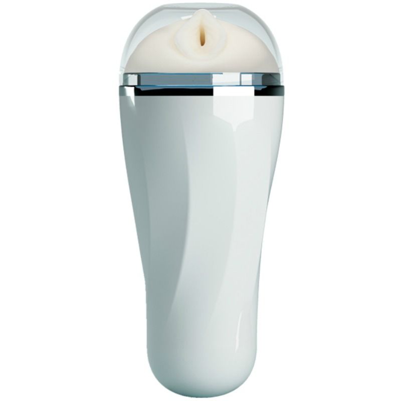 Masturbatore da uomo - Pretty Love bianco con coperchio vagina