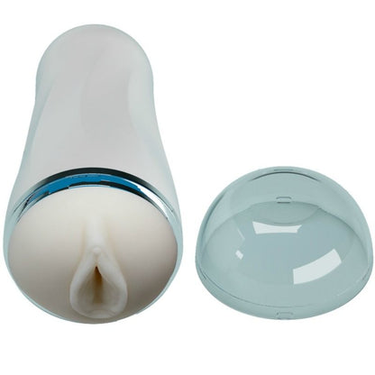 Masturbatore da uomo - Pretty Love bianco con coperchio vagina