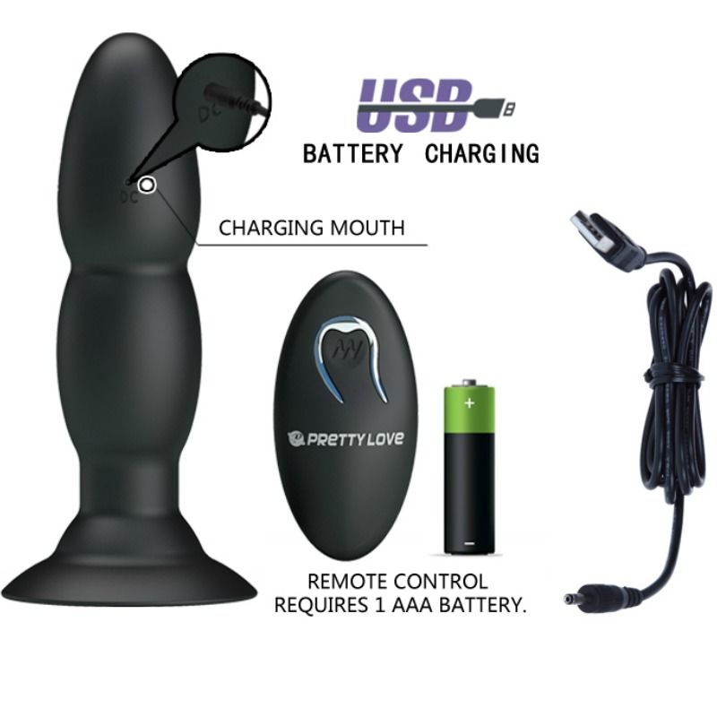 Pretty love plug vibrador y rotaciÓn por control remoto
