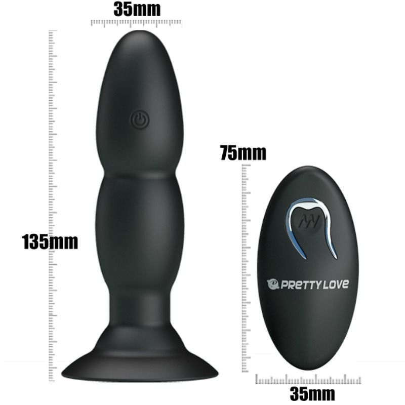 Pretty love plug vibrador y rotaciÓn por control remoto