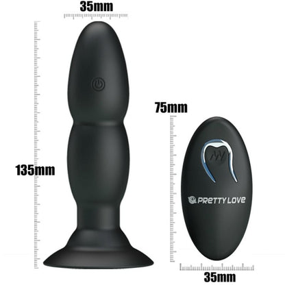 Pretty love plug vibrador y rotaciÓn por control remoto