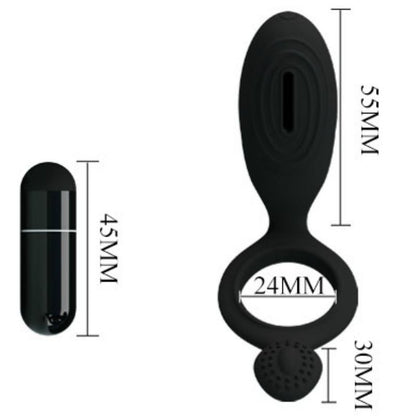 Pretty love anillo vibrador con estimulador ethel