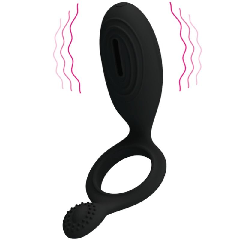 Pretty love anillo vibrador con estimulador ethel