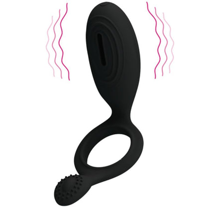 Pretty love anillo vibrador con estimulador ethel