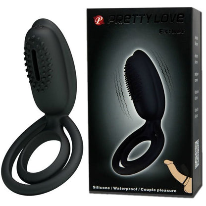 Pretty love anillo vibrador con estimulador esther