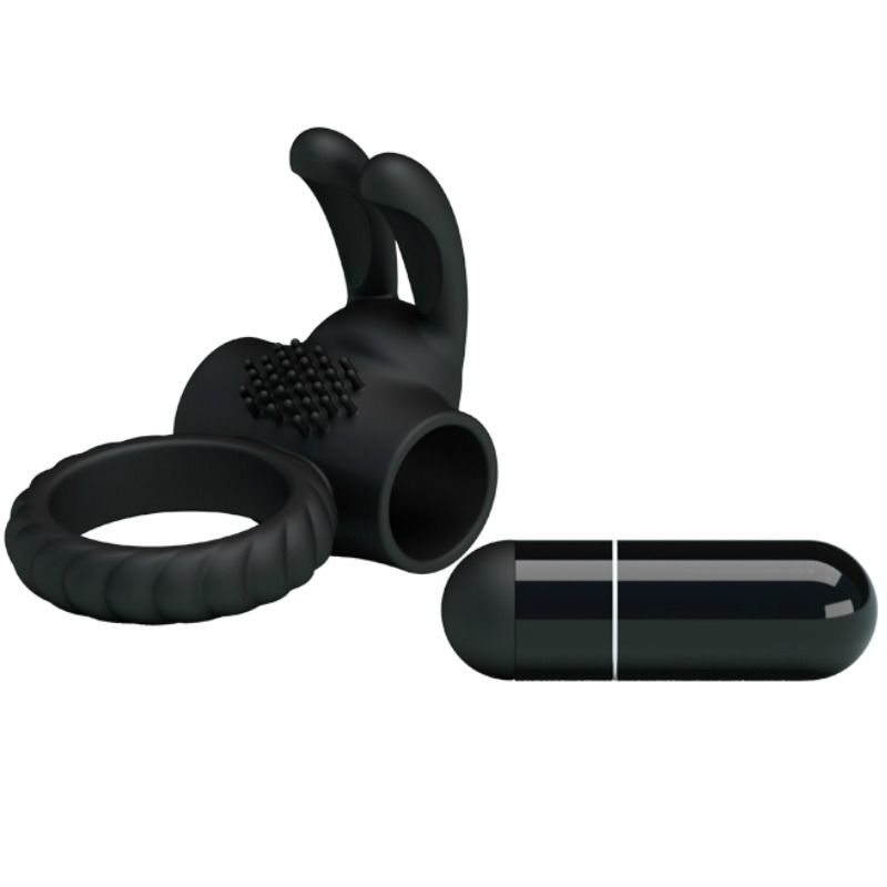 Pretty love eudora anillo vibrador con estimulador