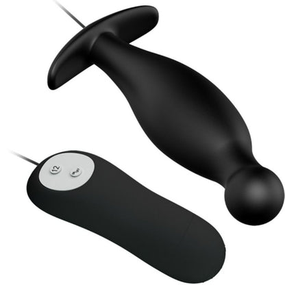 Pretty love plug anal silicona  12 modos vibracion  negro
