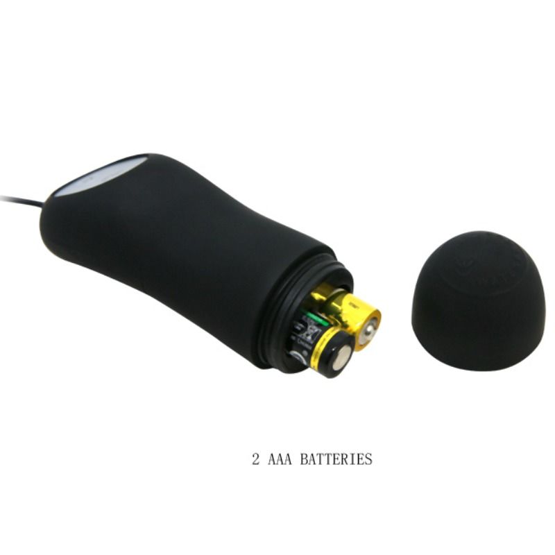 Pretty love plug anal silicona  12 modos vibracion  negro