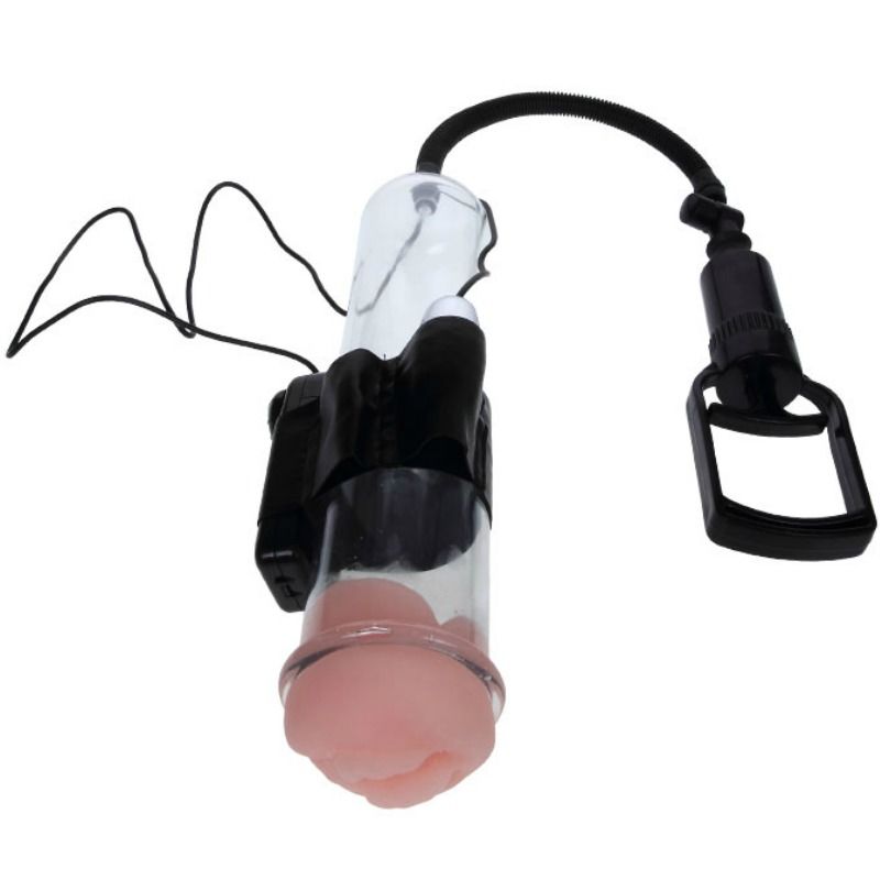 Bomba de ereccion con tirador de dedo y vibraciÓn