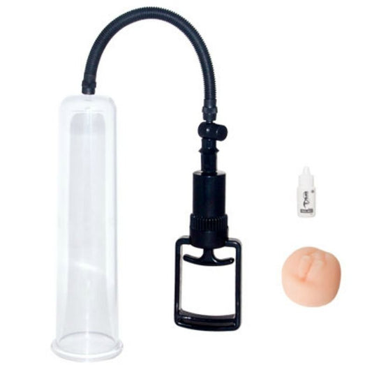 Bomba de ereccion tirador  y boquilla vagina 25 cm