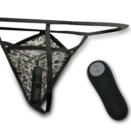 Tanga con bala vibradora y mando