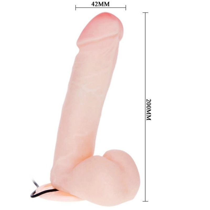 Baile vibromasseur réaliste avec vibration 20 cm