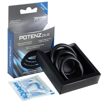 Potenzplus noir, lot de 3 (s, m, l)