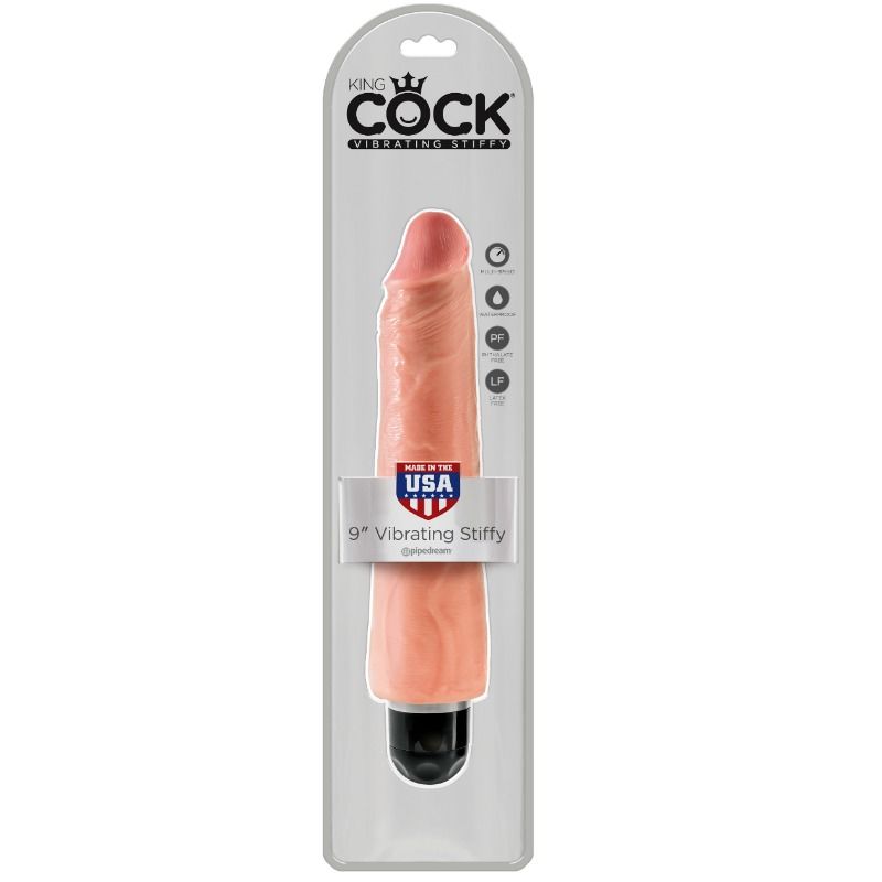 King cock - vibratore realistico rigido 23 cm - naturale