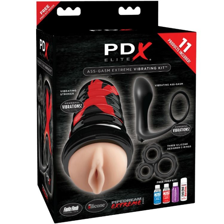 Masturbatore uomo Pdx elite ass-gasm extreme vibrante kit - Vagina