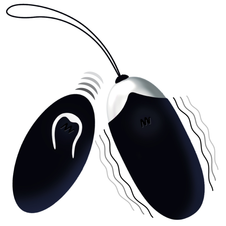 Uovo vibrante intense flippy ii con telecomando nero