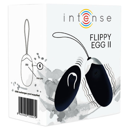 Uovo vibrante intense flippy ii con telecomando nero