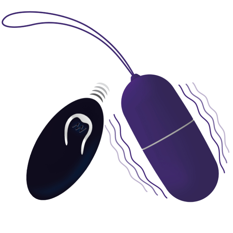 Flippy intenso i uovo vibrante con telecomando viola