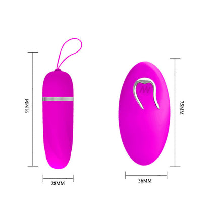 Huevo vibrador debby con mando pretty love
