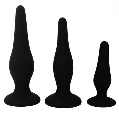 Pretty bottom - kit anale per principianti tappi in silicone