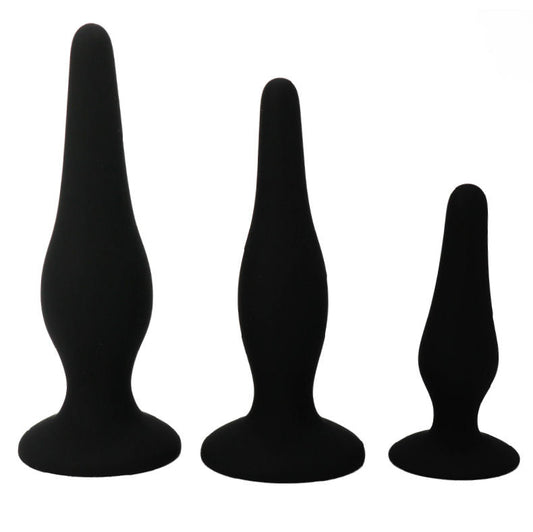 Pretty bottom - kit anale per principianti tappi in silicone