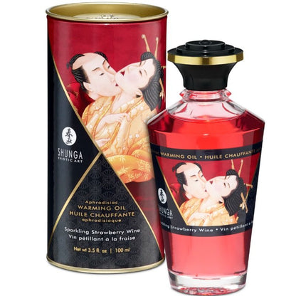 Shunga aphrodisiac warming oil spumante fragola vino 100 ml