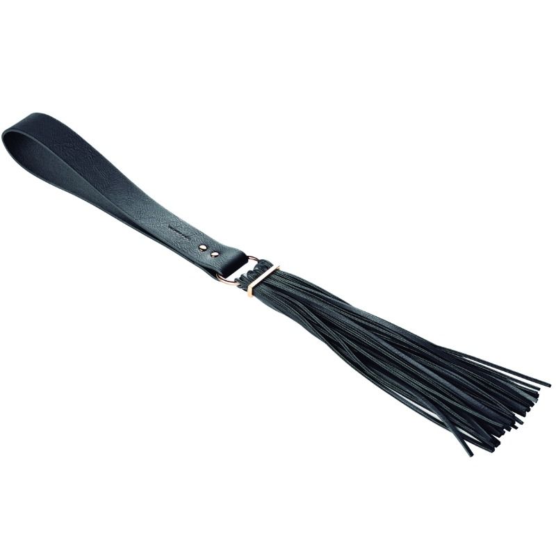 Fouet bijoux indiscrets labyrinthe pompon noir